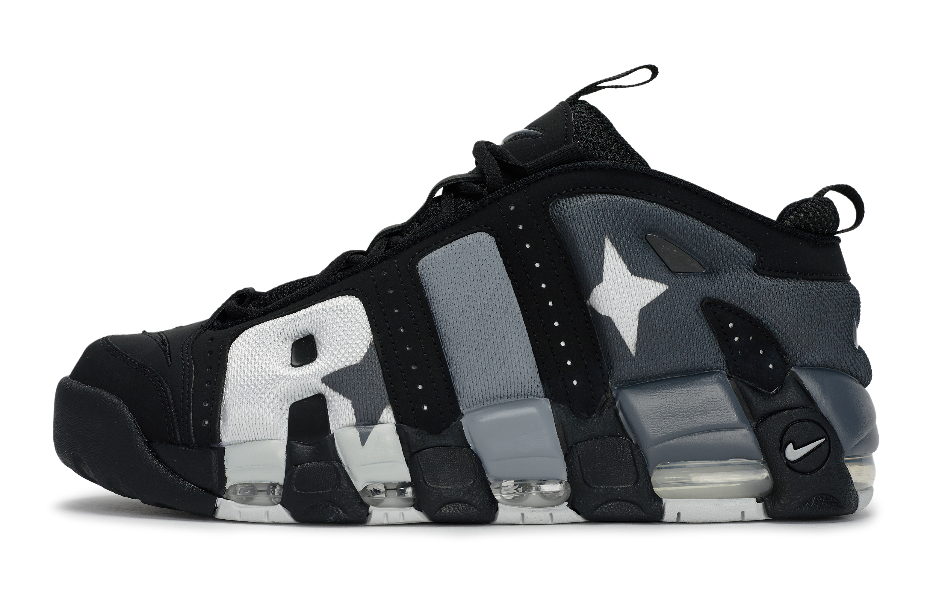 Nike Air More Uptempo 811 Manufacturing, Reverse Starlight, Special Shoe Box Stars Slip Resistant Abrasion Resistant