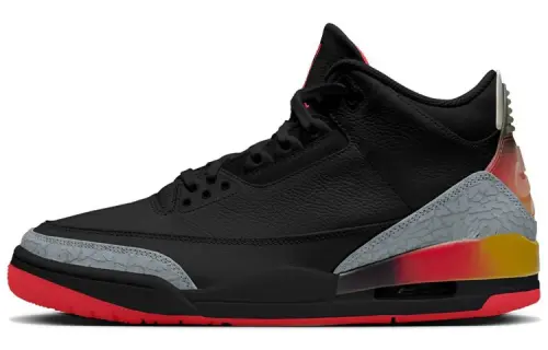J Balvin x Jordan Air Jordan 3 'Rio' Slip Resistant Abrasion Resistant High top Vintage Basketball Shoes Men's