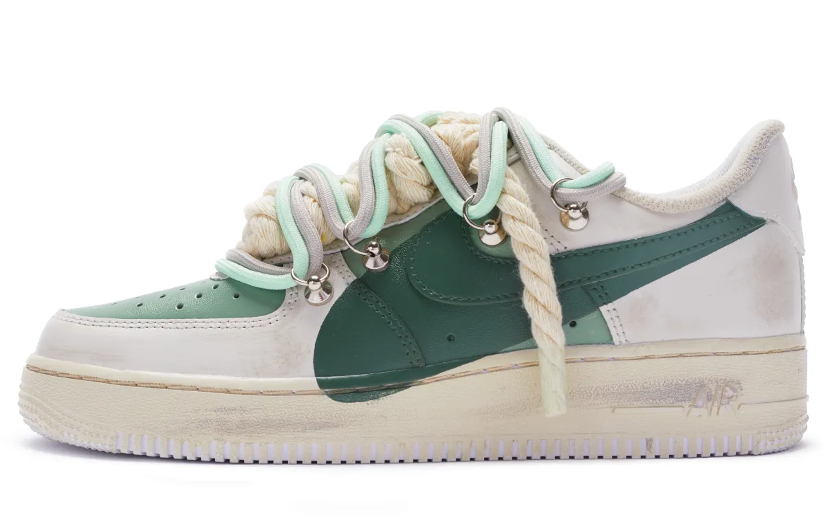 Nike Air Force 1 Leather Slip Resistant Abrasion Resistant Slip Resistant Abrasion Resistant Low top Skateboard Shoes