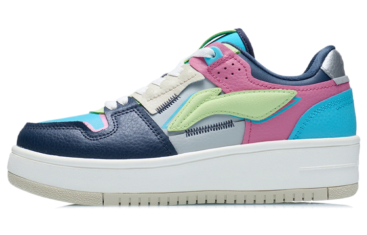 Li Ning Tianji Leather Slip Resistant, Abrasion Resistant, Lightweight, Breathable Low top Skateboard Shoes Women's