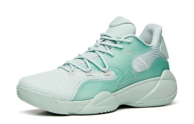 Anta Cushioning Slip Resistant Abrasion Resistant Low top Basketball Shoes Men’s Pea Green
