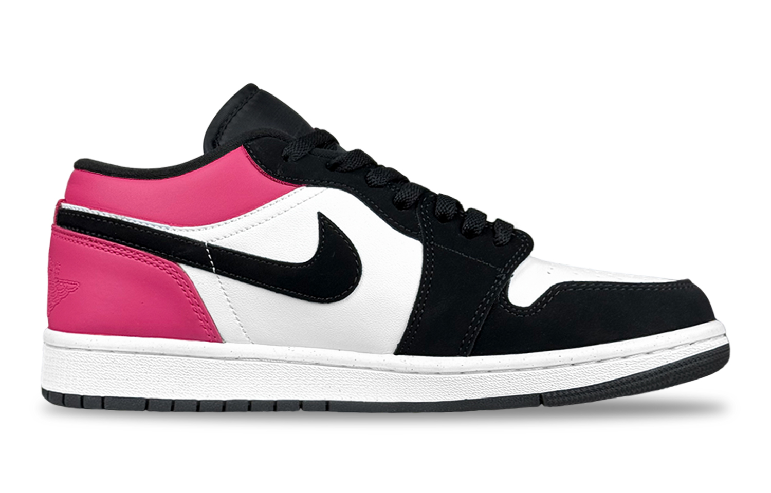 Jordan Air Jordan 1 Pink Leopard, Shopping Bag Abrasion Resistant Abrasion Resistant Low top Vintage Basketball Shoes