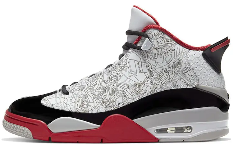 Jordan Dub Zero White Varsity Red