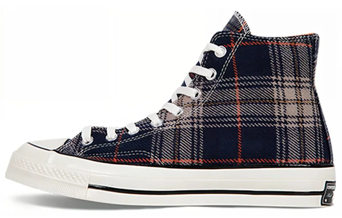 Converse Chuck Taylor All Star 70 Hi Plaid Pack Navy