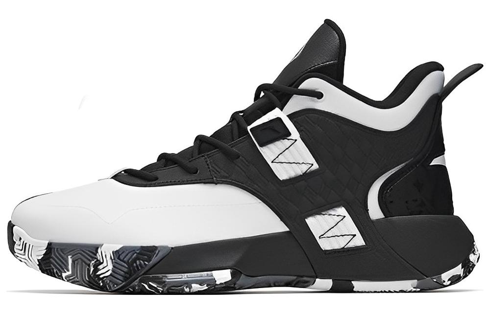 Anta Sui Yi 2 Suyi 2 Synthetic Leather Cushioning Slip Resistant Abrasion Resistant Mid top Basketball Shoes Men's