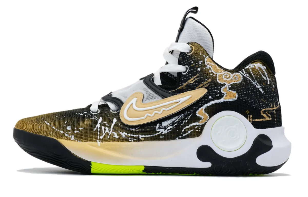 Nike KD Trey 5 X Cushioning Slip Resistant Abrasion Resistant Mid top Basketball Shoes Men's Black