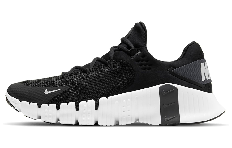 Nike Metcon 4 comfortable and trendy shock-absorbing, non-slip, wear-resistant and breathable low-cut training shoes for men and women, black and white