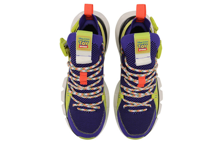Li Ning Enlightenment Lace Up PRM Abrasion Resistant Breathable Low top Vintage Basketball Shoes Blue Yellow