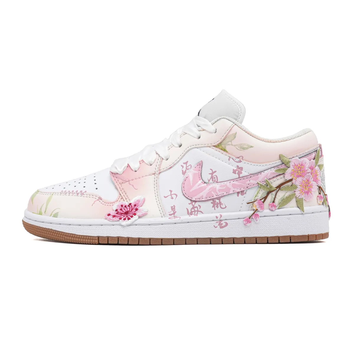 Jordan Air Jordan 1 Peach Branch Dance Abrasion Resistant Abrasion Resistant Low top Vintage Basketball Shoes Women's