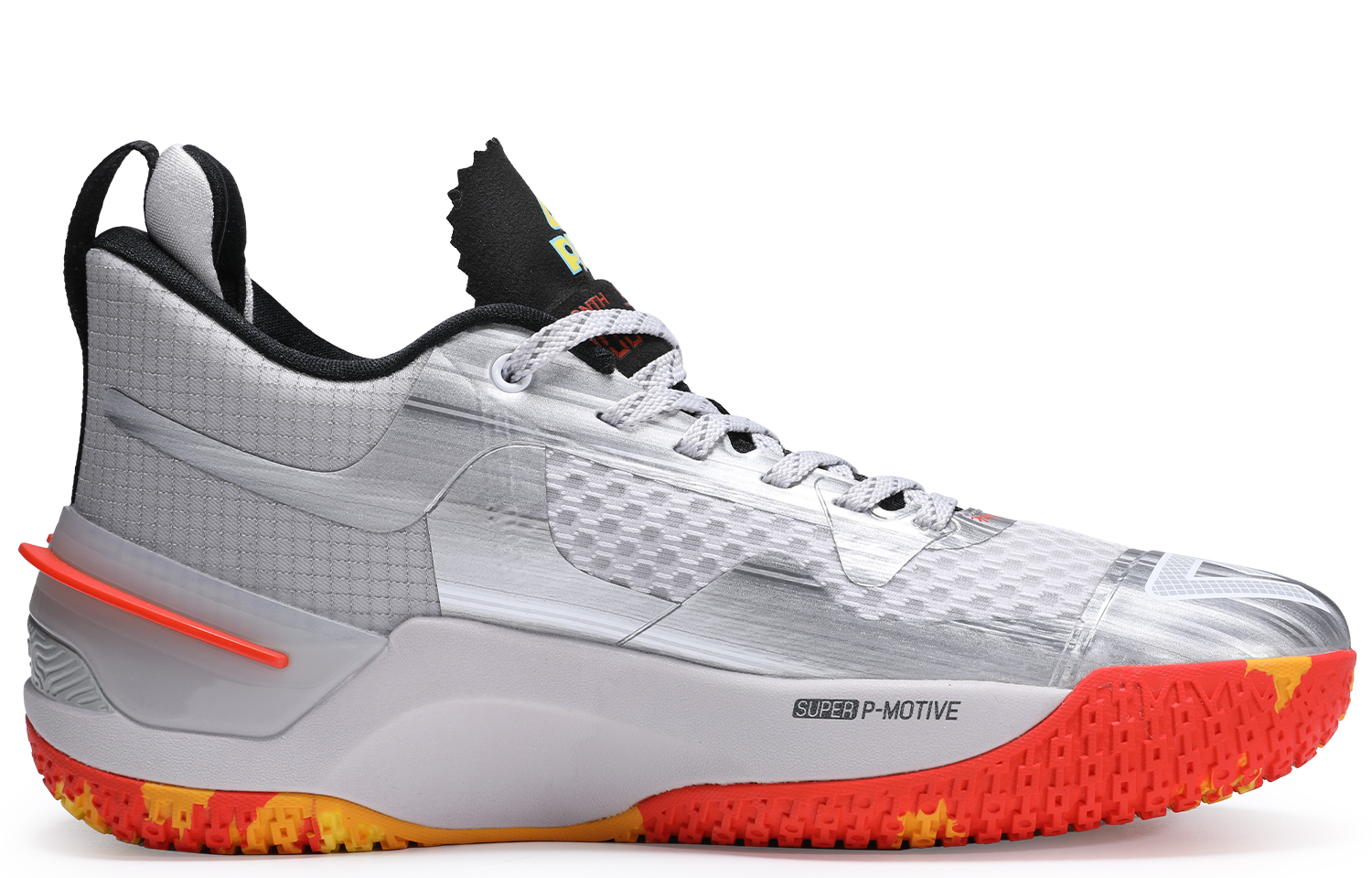 PEAK Flash 3 Cross Abrasion Resistant Breathable Mid top Basketball Shoes Men’s Silver