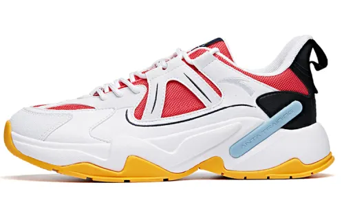 ANTA Training Shoes Women's Low Top White Red Yellow
