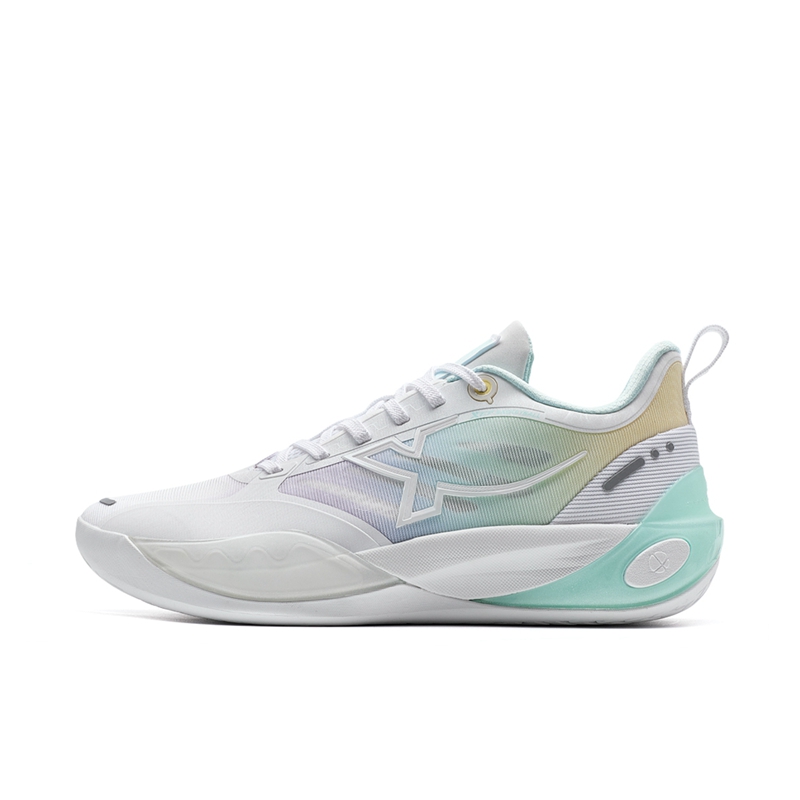 XTEP Light Attack 3 Slip Resistant Abrasion Resistant Low top Basketball Shoes Men’s White Blue