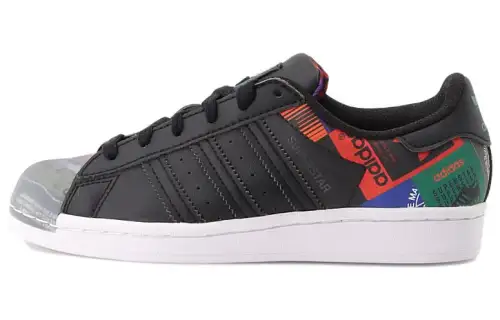Adidas Superstar 'Multi Logo Patches - Black'