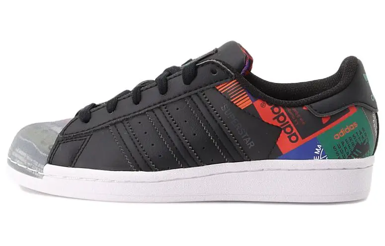 Adidas Superstar 'Multi Logo Patches - Black'