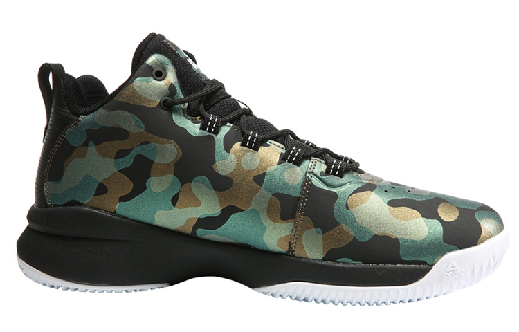 PEAK Abrasion Resistant Mid top Performance Basketball Shoes Men’s Green