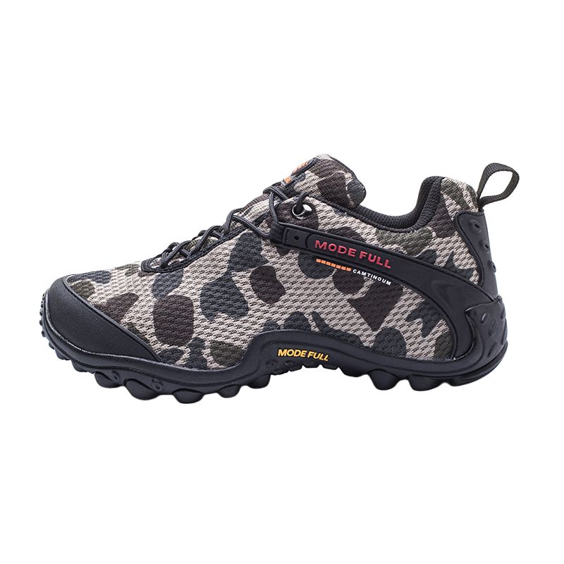 MODE FULL Cushioning Slip Resistant Abrasion Resistant Breathable Low top Mountaineering Shoes Men’s