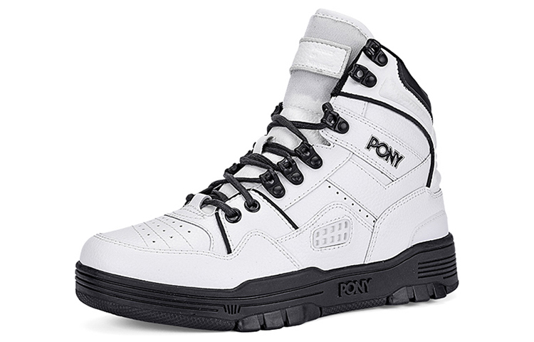 Pony M100 High top Vintage Basketball Shoes Women’s White Black