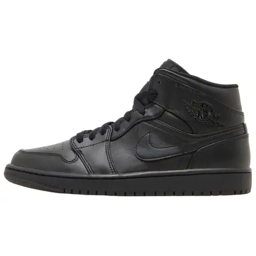 Jordan Air Jordan 1 Mid top Vintage Basketball Shoes Men's Black