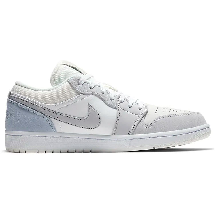 Jordan Air Jordan 1 Vintage Basketball Shoes Unisex Low Top White/Gray