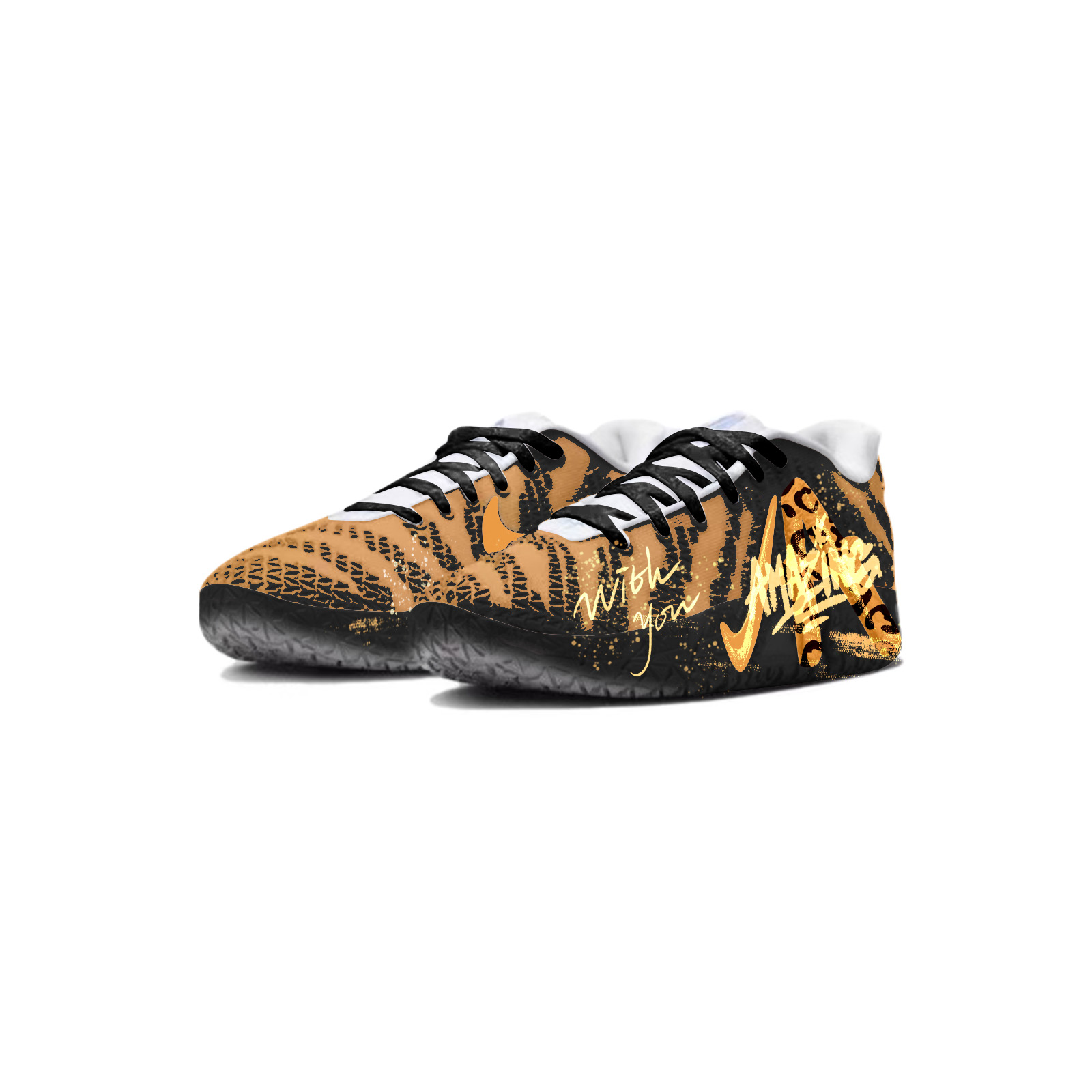 Nike Ja Morant 3 Versatile Comfortable, Practical Tool, Golden Cheetah Abrasion Resistant Abrasion Resistant Low top