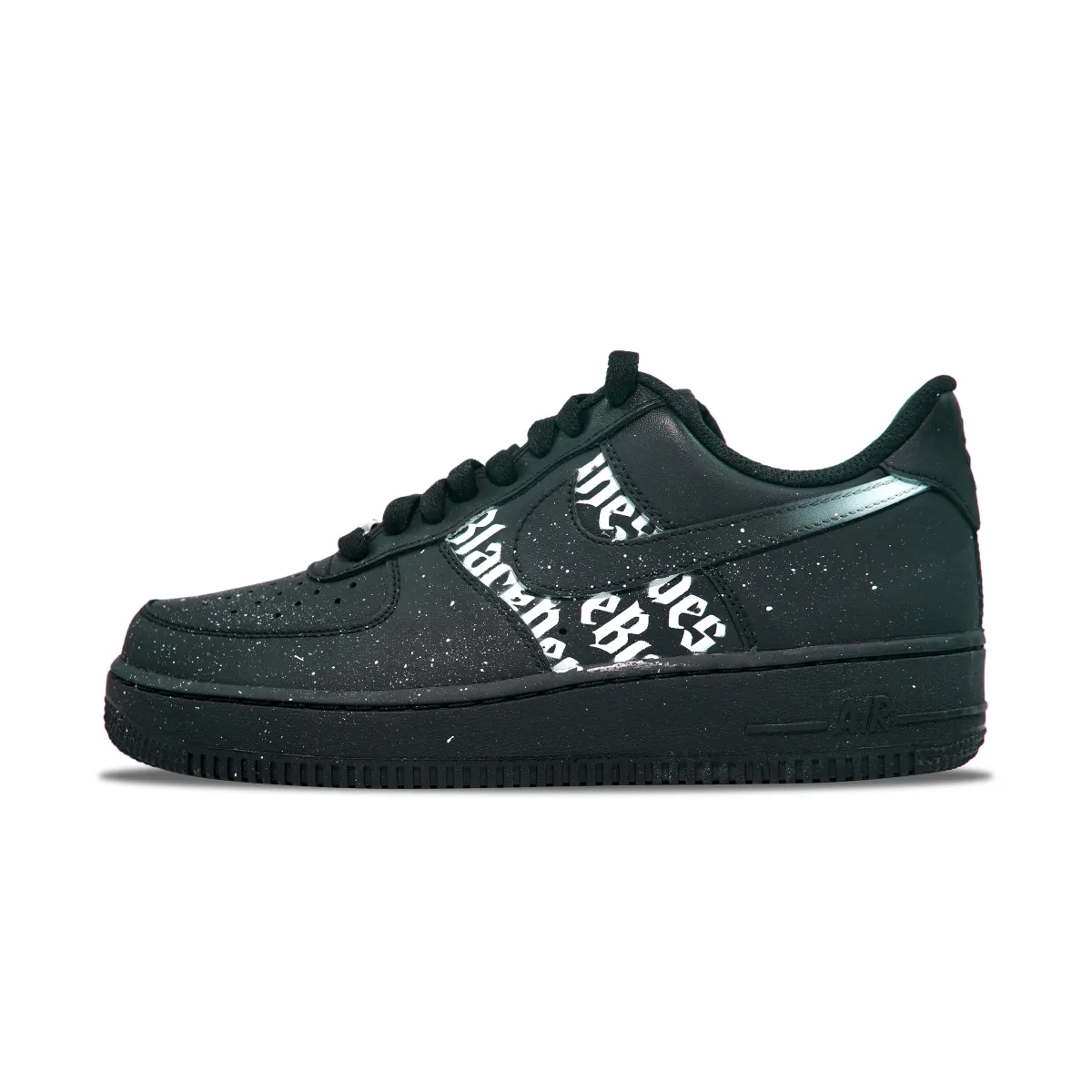 Nike Air Force 1 Slip Resistant Low top Skateboard Shoes Unisex Black