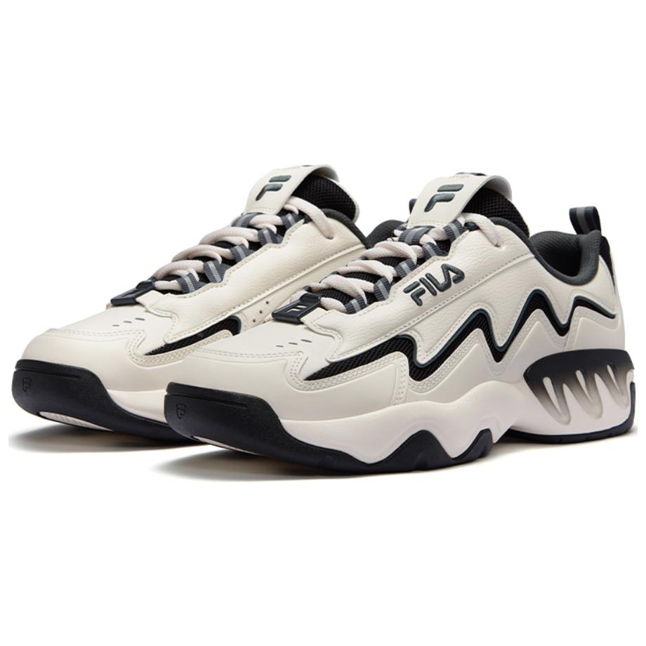 FILA FUSION Low top Vintage Basketball Shoes Men’s White Black