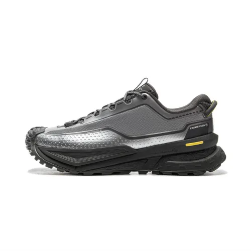 Li Ning Outdoor CF Tracing Low top Outdoor Hiking Shoes Unisex Silver