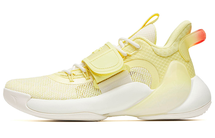 Anta Water Flower 3 Lemon Low top Performance Basketball Shoes Men's Light Yellow