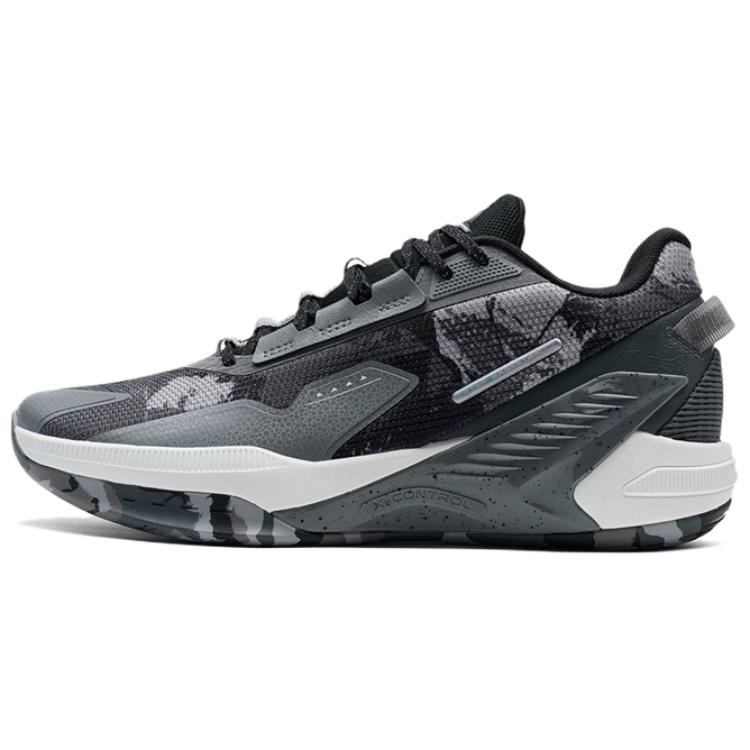 XTEP Serpent Strike TD Slip Resistant Low top Basketball Shoes Men’s Gray Black