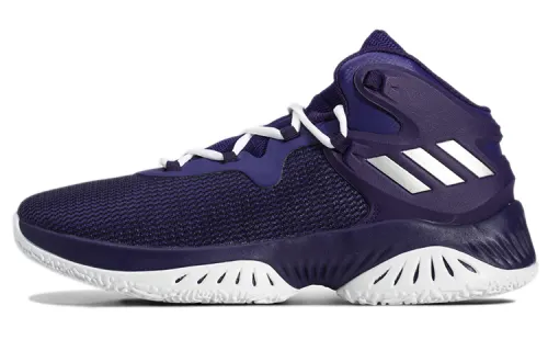 Adidas D Rose Explosive Bounce Fashionable and Comfortable Wear-Resistant Mid-top Basketball Shoes Men's Purple