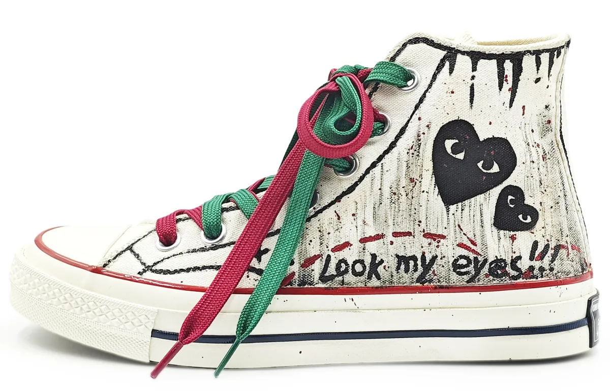 Converse Chuck 70 Chuck Taylor Abrasion Resistant Abrasion Resistant High top Canvas Shoes Unisex Black White Red