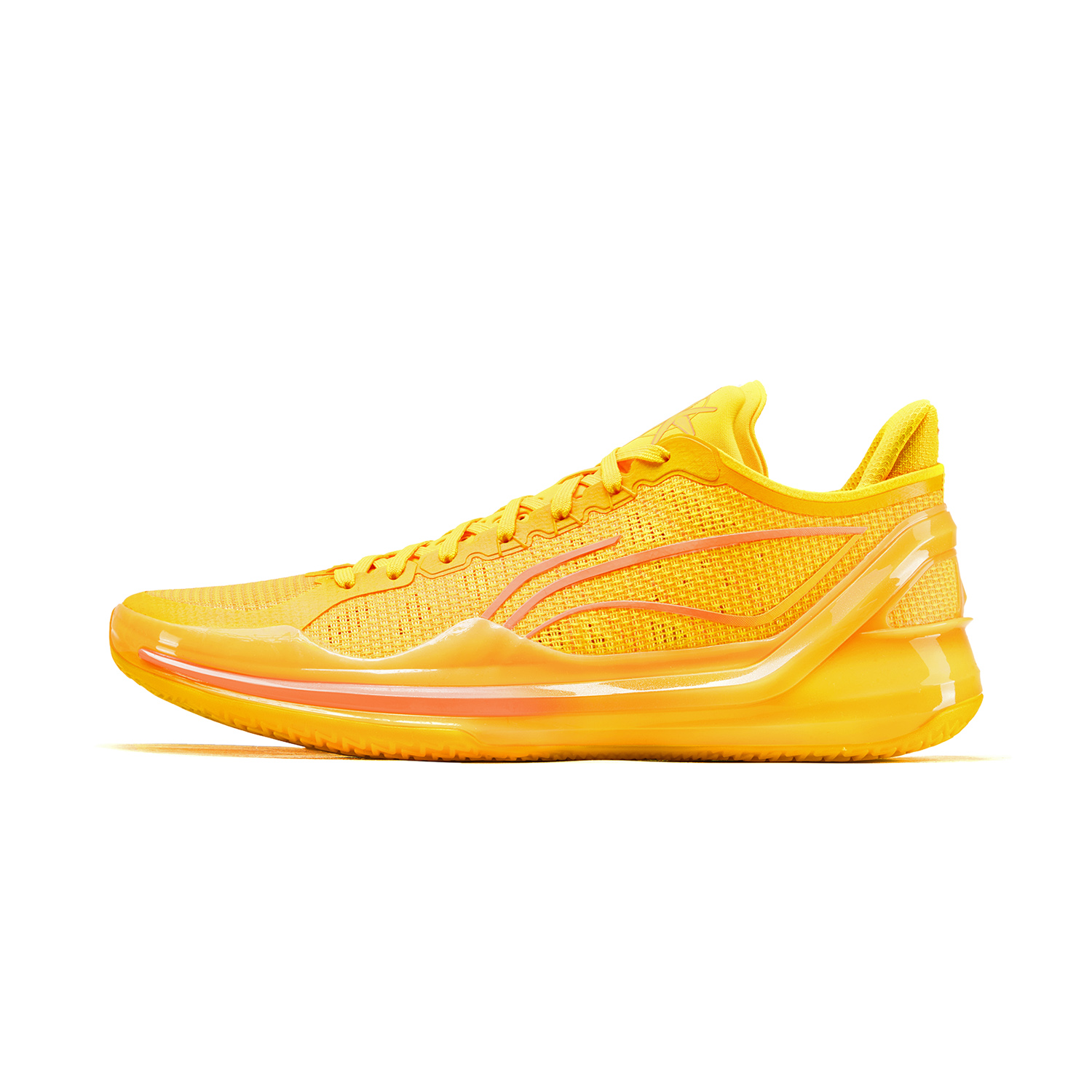 Lining Li Ning Blade 4V2 календарь полностью Профессиональное шоковое поглощение нескользящие Легкие баскетбольные туфли с легким отскоком мужские и женские фасон унисекс Флуоресцентное манго желтое