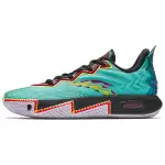 Anta KAI 2 Cushioning Slip Resistant Abrasion Resistant Rebound Low top Basketball Shoes Men's Green Black Blue