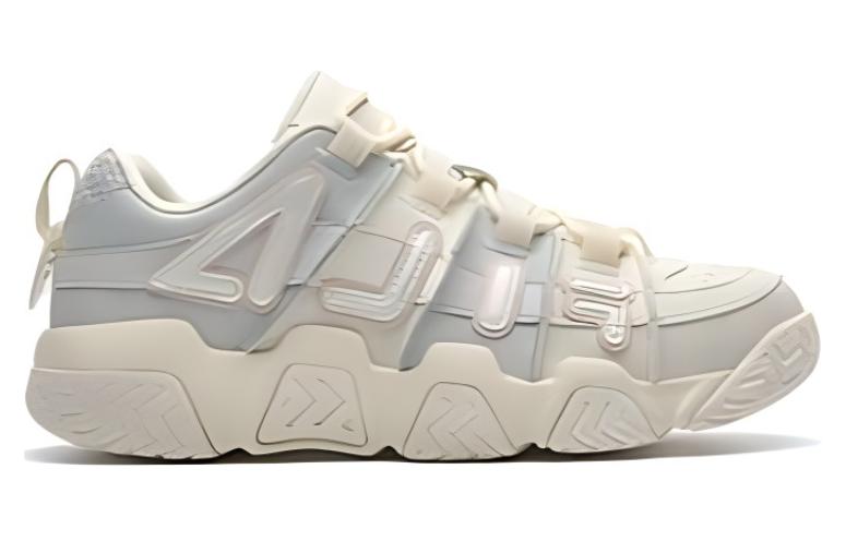 FILA FUSION Puffy Shoes Low top Basketball Shoes Women’s White