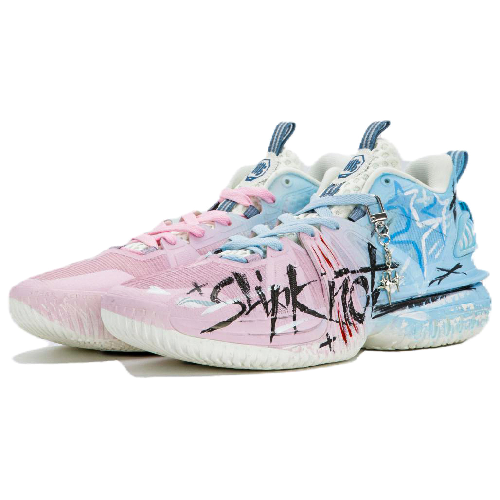 Li Ning Storm 2024 Basketball Shoes Men’s Low Top Pink/Blue