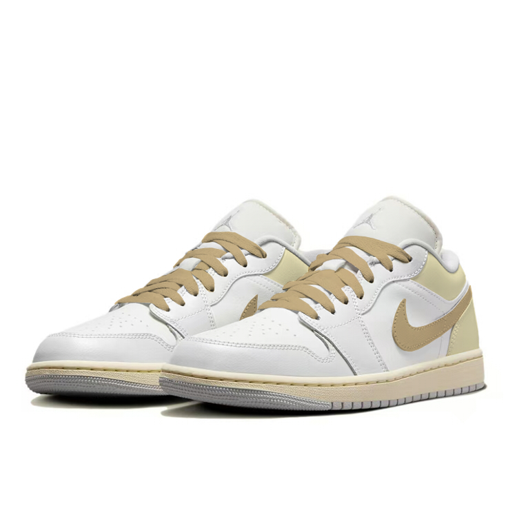 Jordan Air Jordan 1 Low top Vintage Basketball Shoes Women’s Yellow White