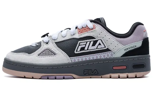 FILA FUSION Heritage Leather Low top Vintage Basketball Shoes Women's Black Gray