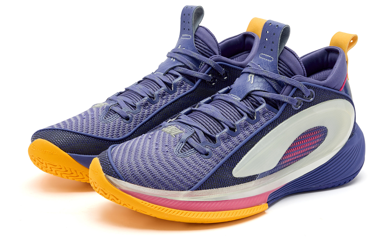 QIAODAN Prickle 8 Basketball Shoes Men’s Low Top Night Twilight Purple