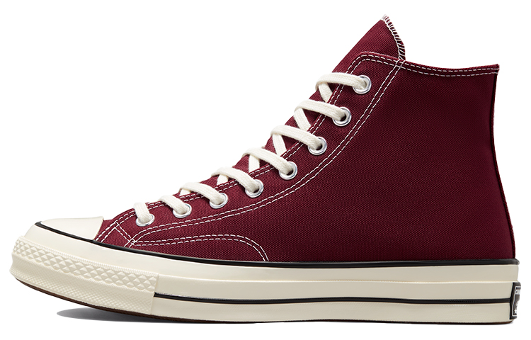 Converse 1970s chuck taylor all star hi, comfortable and versatile, non-slip, wear-resistant, breathable, lightweight, high-top canvas shoes, same style for men and women, burgundy
