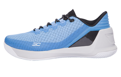 Under Armour Curry 3 Low Curry comfortable shock-absorbing anti-slip low-top practical basketball shoes men's North Carolina blue