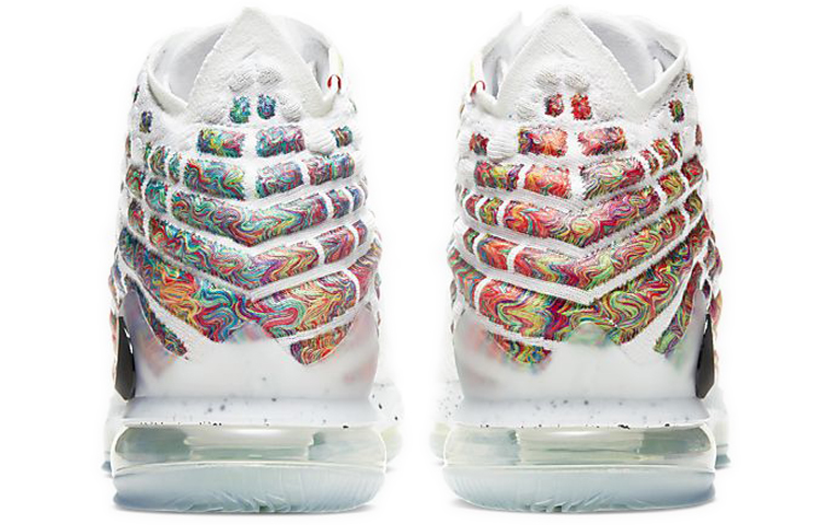 Мужские кроссовки Nike Lebron 17 EP "Air Command Force" (белые) — Белый — фото 5