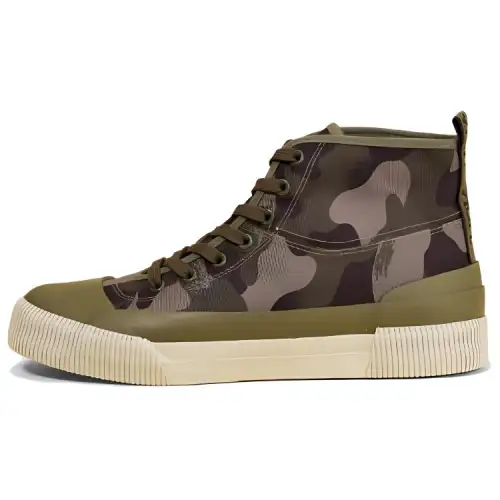 AIGLE Rubber Mid W Pt Comfortable Slip Resistant Abrasion Resistant High top Skateboard Shoes Women's Green