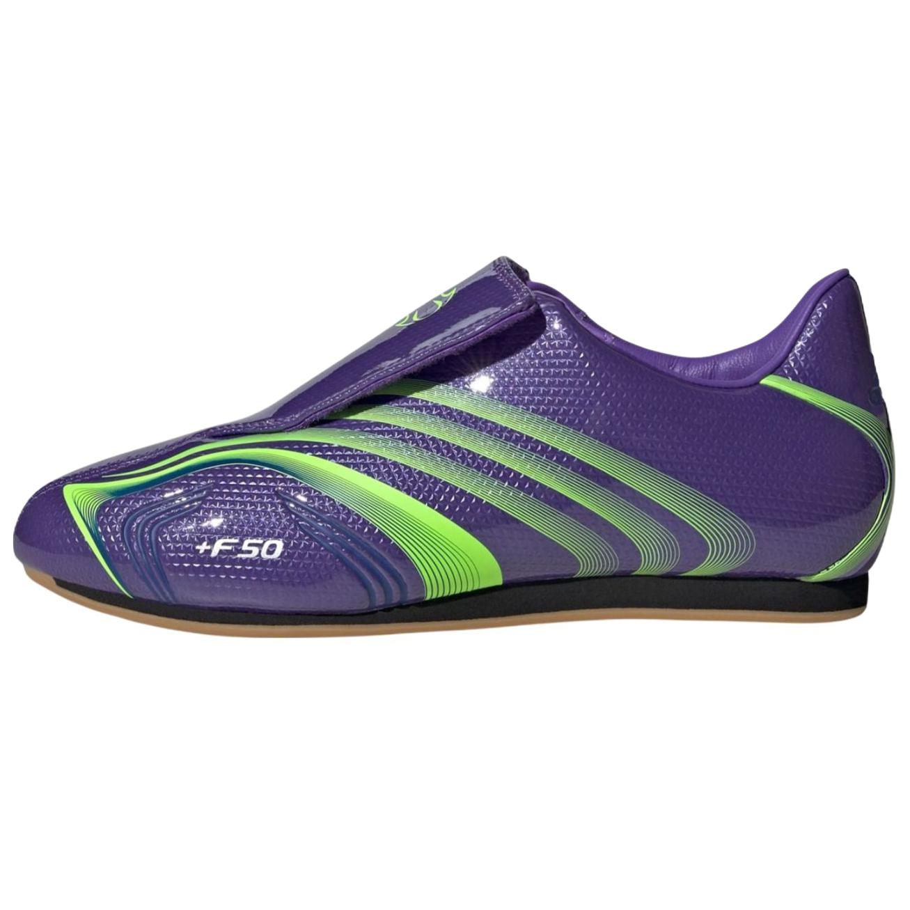 Adidas F50 series soft and comfortable non-slip and wear-resistant low-cut training shoes for men and women, purple