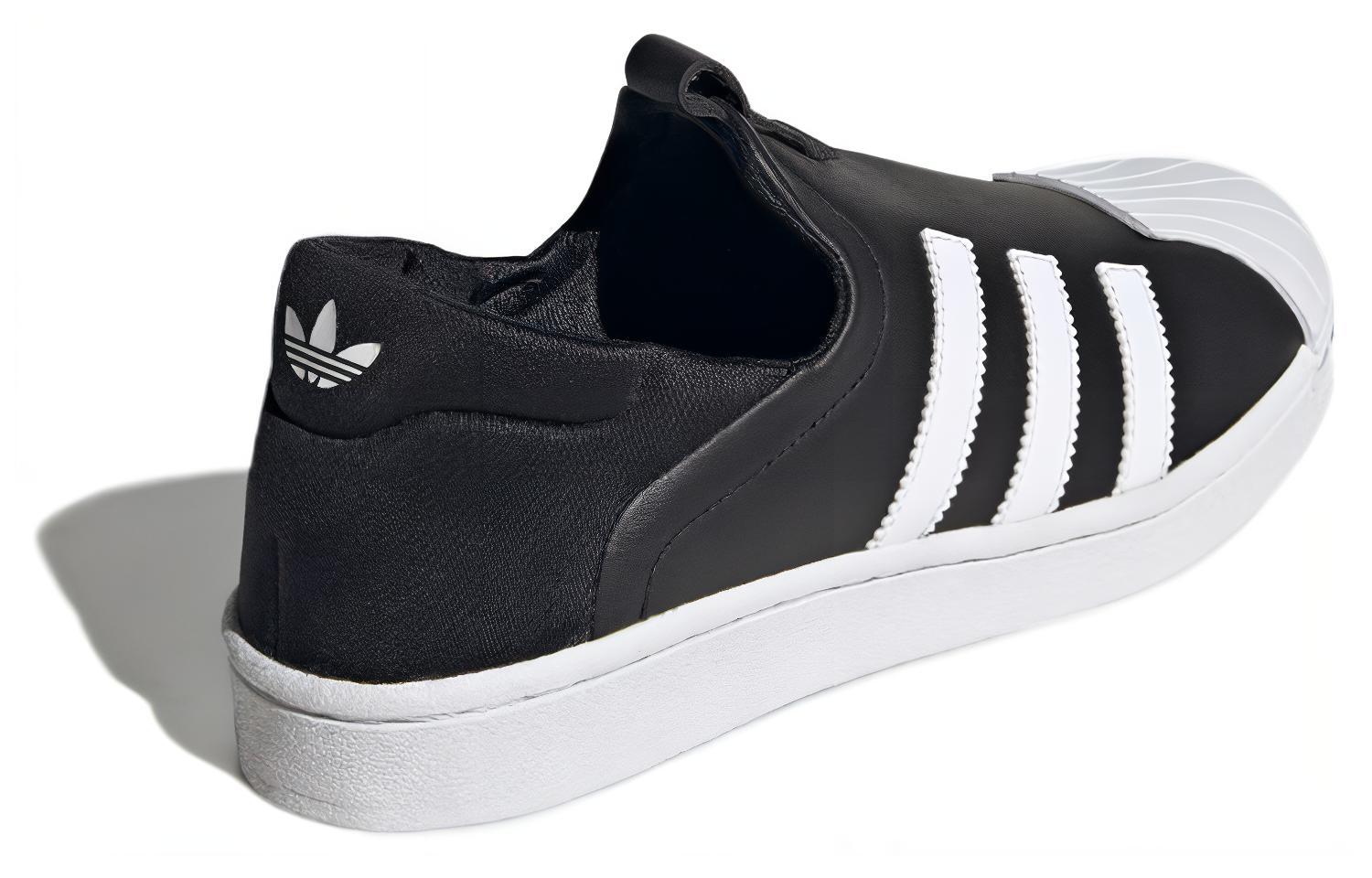 Женские слипоны adidas originals Superstar SlipOn (черные) — Чёрный — фото 4
