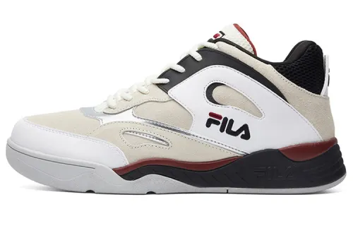 FILA FUSION MORDEN CHIC FMC KJ7 Low top Vintage Basketball Shoes Men's Ecru