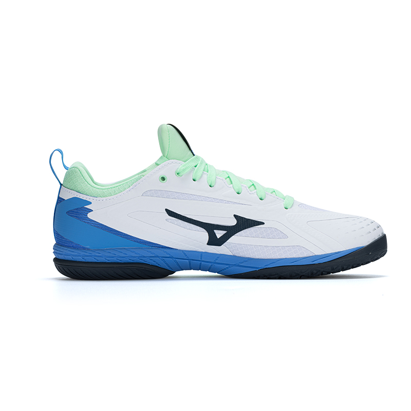 Mizuno Cushioning Slip Resistant Low top Training Shoes Unisex White Green Blue