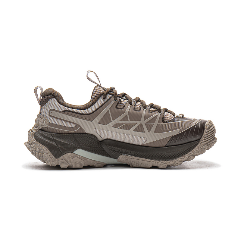 Li Ning Outdoor CF Tracing, Yijie 2.0 Textile, TPU Low top Hiking Shoes Unisex Brown