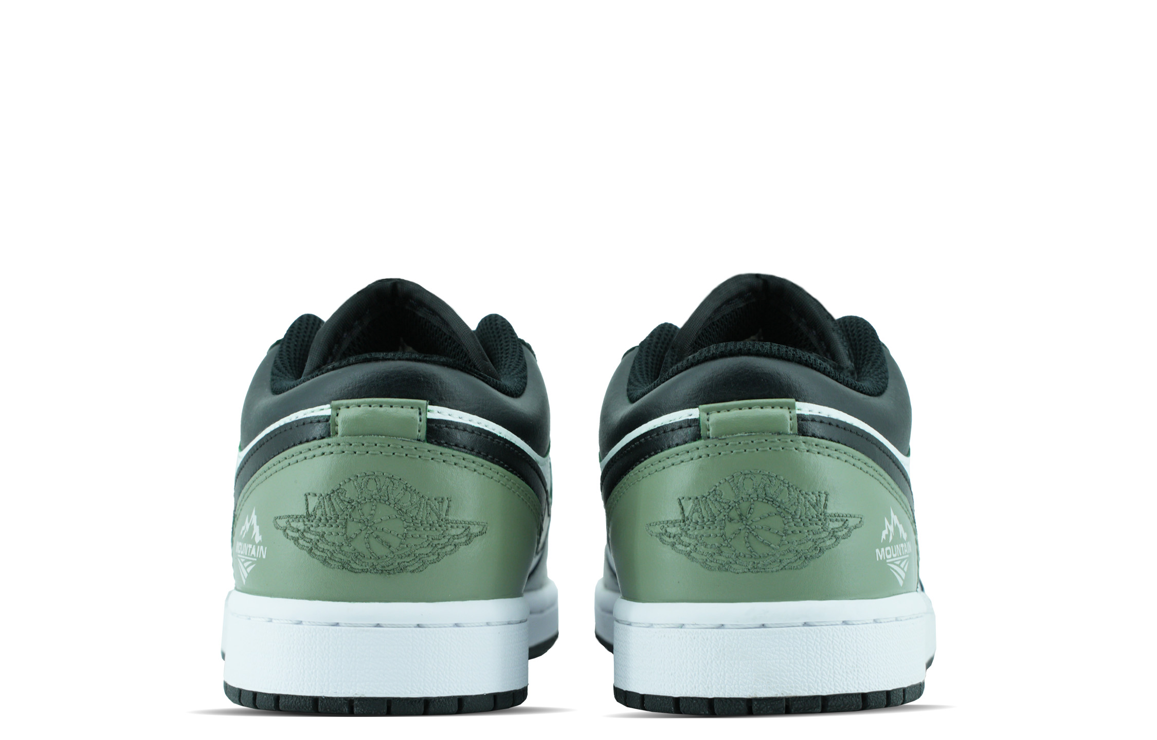 Jordan Air Jordan 1 Slip Resistant Abrasion Resistant Low top Vintage Basketball Shoes Men’s Green