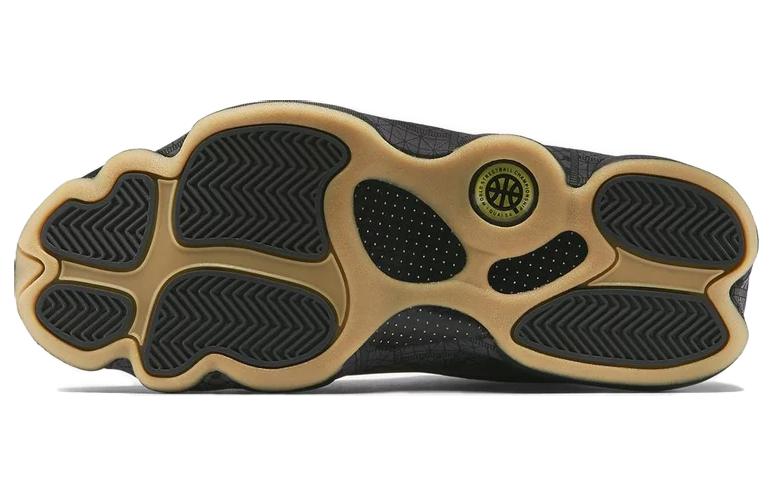 Мужские кроссовки Jordan Air Jordan 13 OG Retro Low Quai 54 (серо-черные) — фото 5