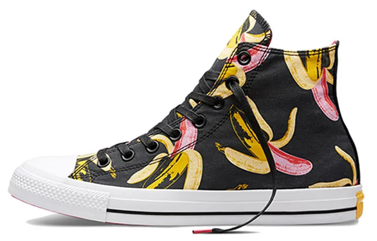 CLOT x Converse Chuck Taylor All Star Andy Warhol Canvas Shoes Unisex Black Multicolor